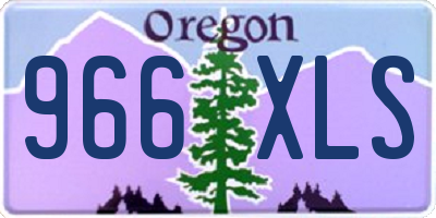 OR license plate 966XLS