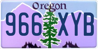 OR license plate 966XYB