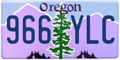 OR license plate 966YLC
