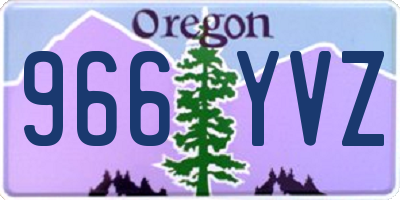 OR license plate 966YVZ