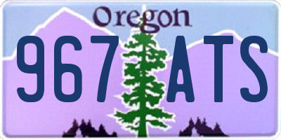 OR license plate 967ATS