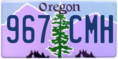 OR license plate 967CMH