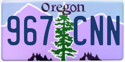 OR license plate 967CNN
