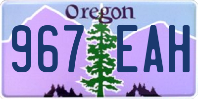 OR license plate 967EAH