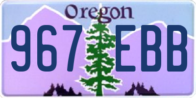 OR license plate 967EBB