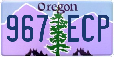 OR license plate 967ECP