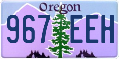 OR license plate 967EEH