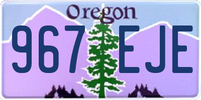 OR license plate 967EJE