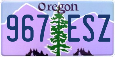 OR license plate 967ESZ