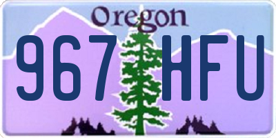 OR license plate 967HFU