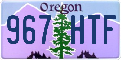 OR license plate 967HTF