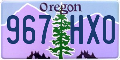 OR license plate 967HXO