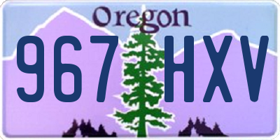 OR license plate 967HXV