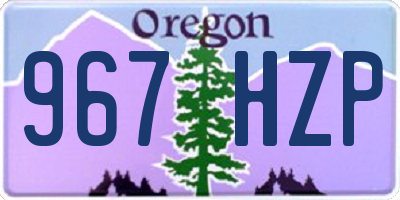 OR license plate 967HZP