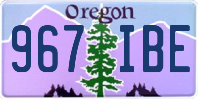 OR license plate 967IBE