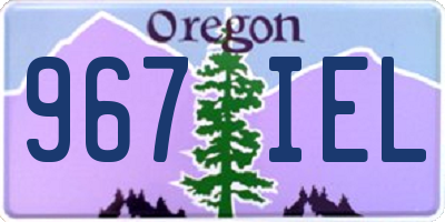 OR license plate 967IEL