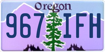 OR license plate 967IFH