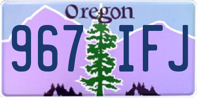 OR license plate 967IFJ