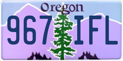 OR license plate 967IFL
