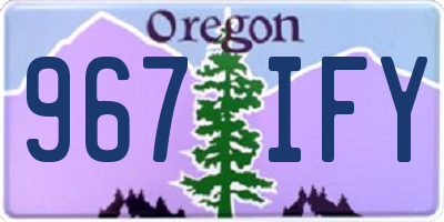 OR license plate 967IFY