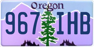 OR license plate 967IHB