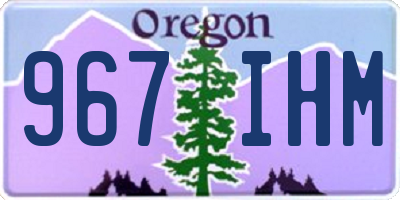 OR license plate 967IHM