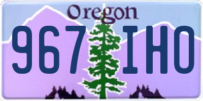 OR license plate 967IHO