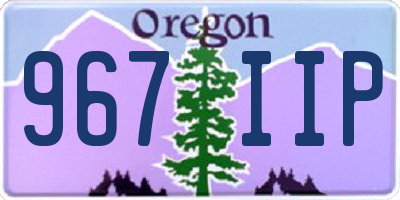 OR license plate 967IIP