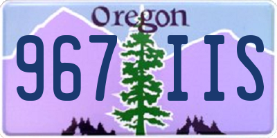 OR license plate 967IIS
