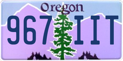 OR license plate 967IIT