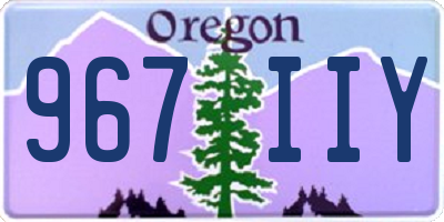 OR license plate 967IIY