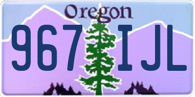OR license plate 967IJL