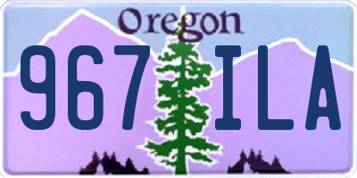 OR license plate 967ILA