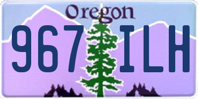 OR license plate 967ILH