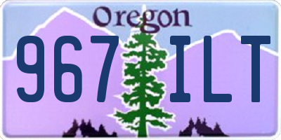 OR license plate 967ILT