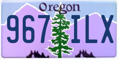 OR license plate 967ILX