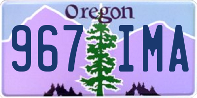 OR license plate 967IMA