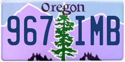 OR license plate 967IMB