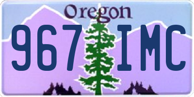 OR license plate 967IMC
