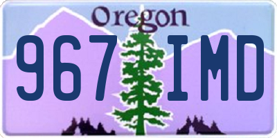 OR license plate 967IMD
