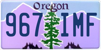OR license plate 967IMF