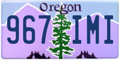 OR license plate 967IMI
