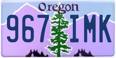 OR license plate 967IMK