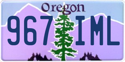 OR license plate 967IML