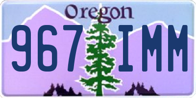 OR license plate 967IMM