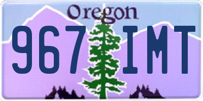 OR license plate 967IMT