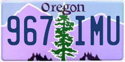 OR license plate 967IMU