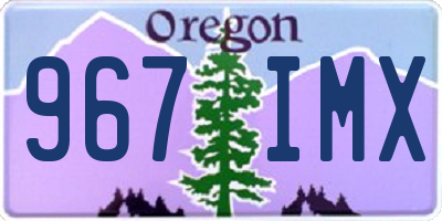 OR license plate 967IMX