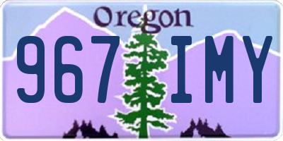 OR license plate 967IMY