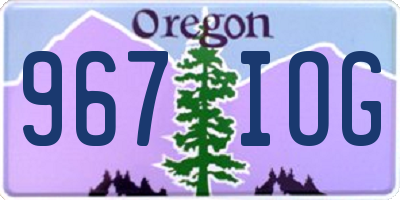 OR license plate 967IOG